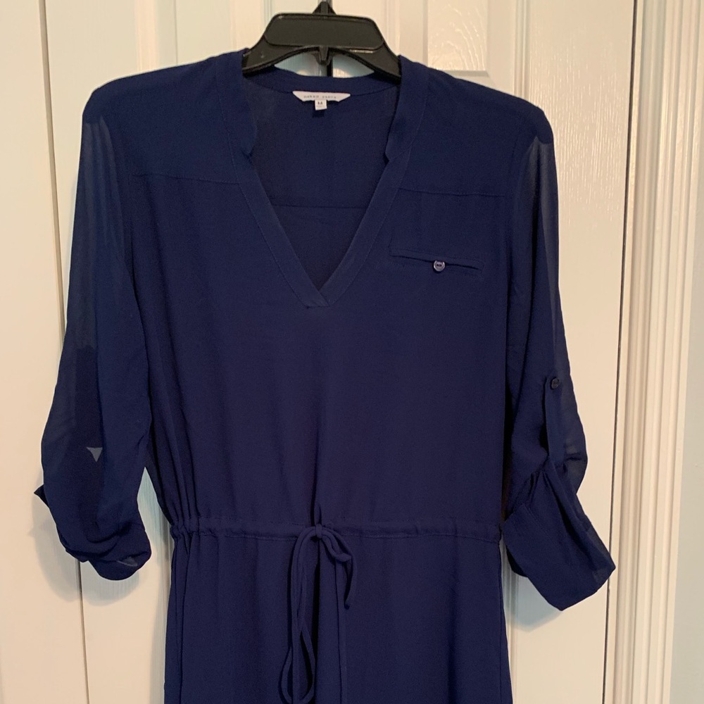 Navy long sleeve dress